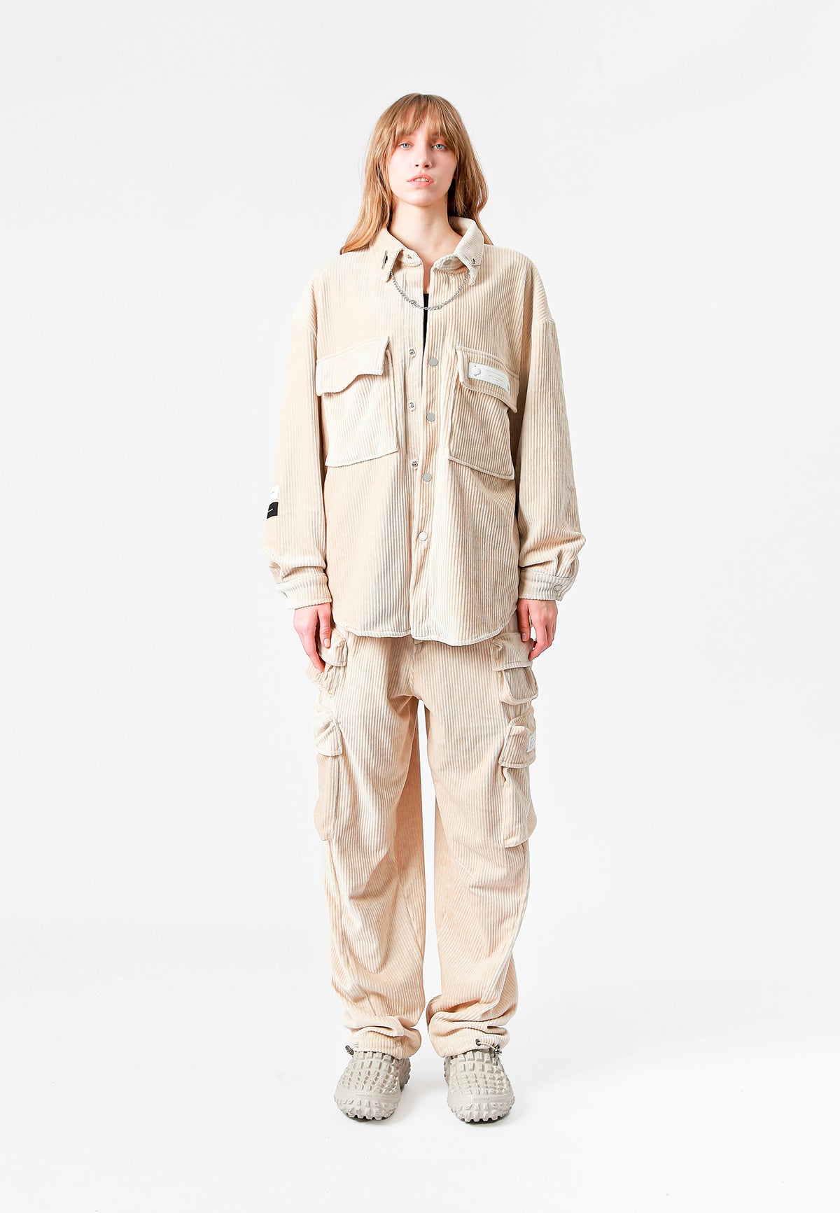 TEDDY OVERSHIRT WITH CHAIN