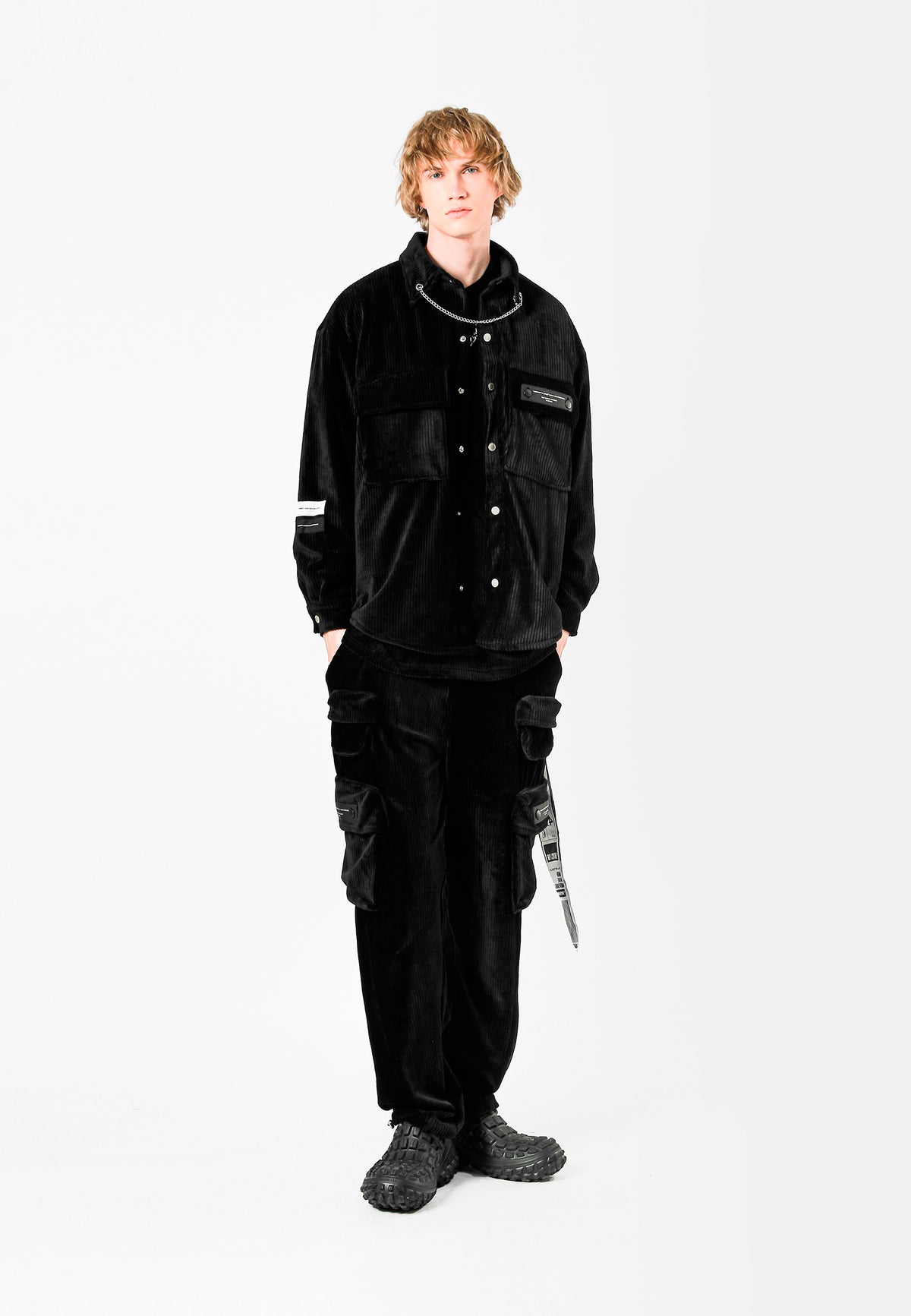 TEDDY OVERSHIRT WITH CHAIN