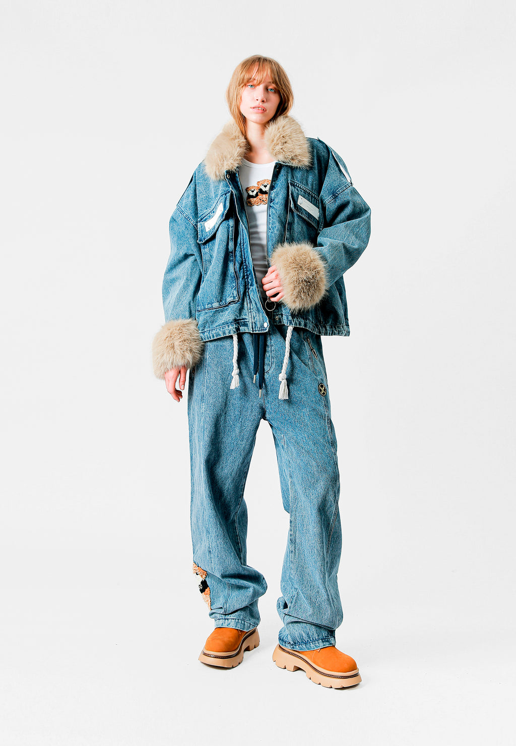 MIKE TEDDY DENIM JACKET