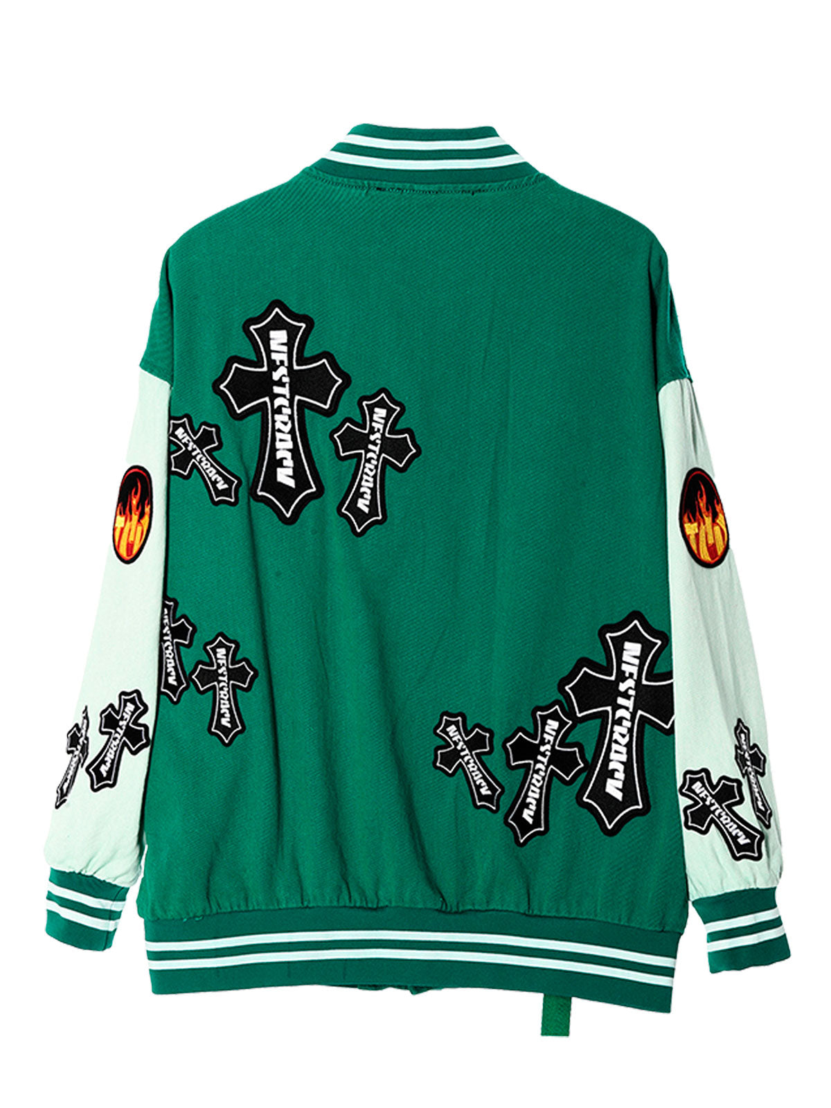 CHAQUETA BOMBER CON CRUCES