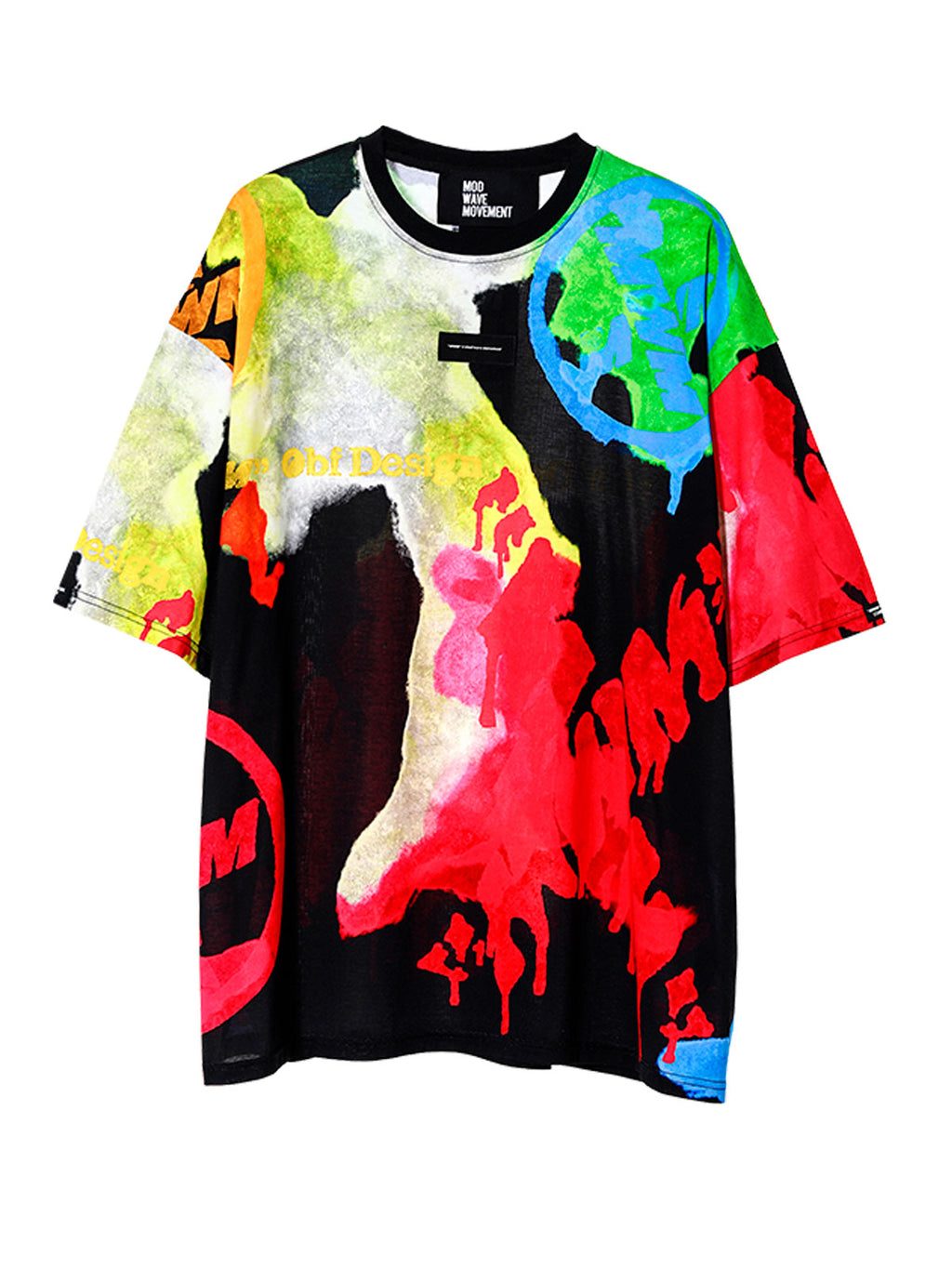 MULTICOLORED TIE-DYE T-SHIRT