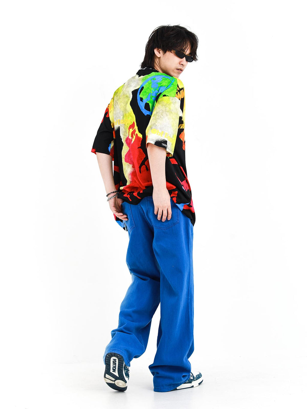 MULTICOLORED TIE-DYE T-SHIRT