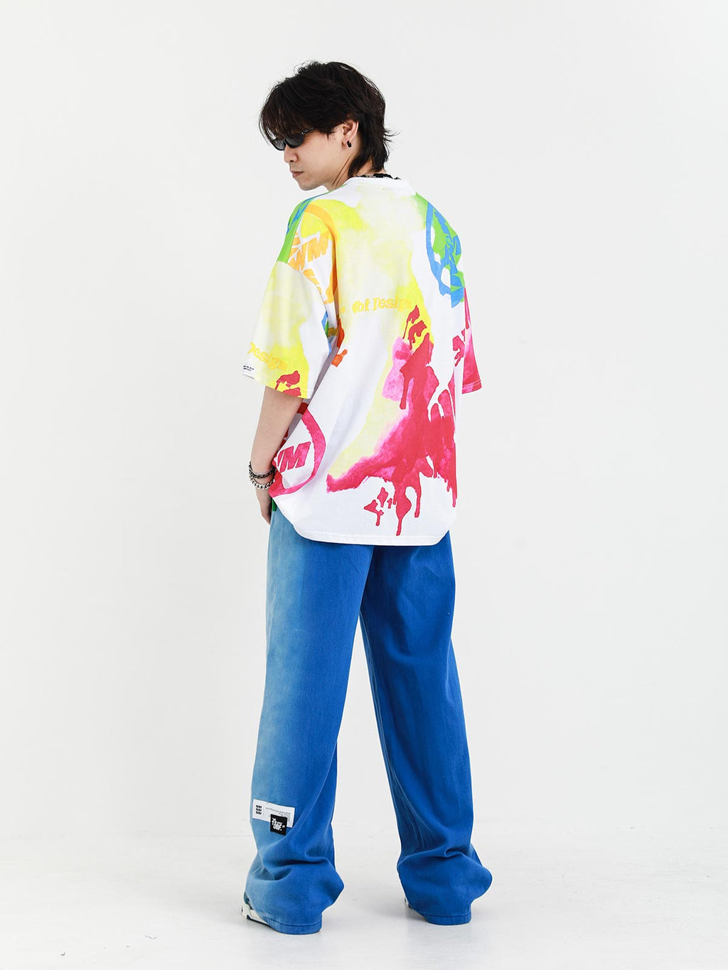 MULTICOLORED TIE-DYE T-SHIRT