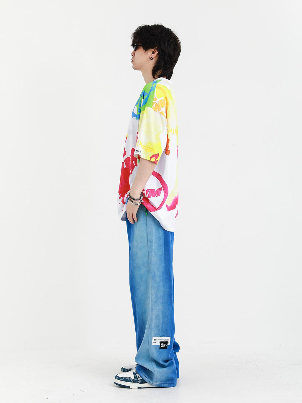 MULTICOLORED TIE-DYE T-SHIRT