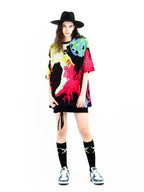 MULTICOLORED TIE-DYE T-SHIRT