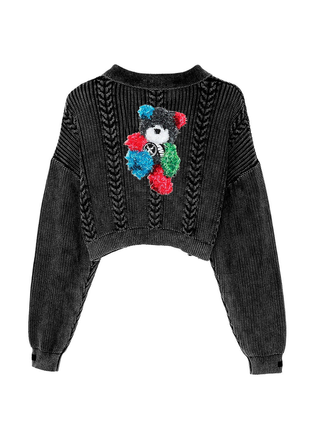 CABLE KNIT TEDDY JUMPER