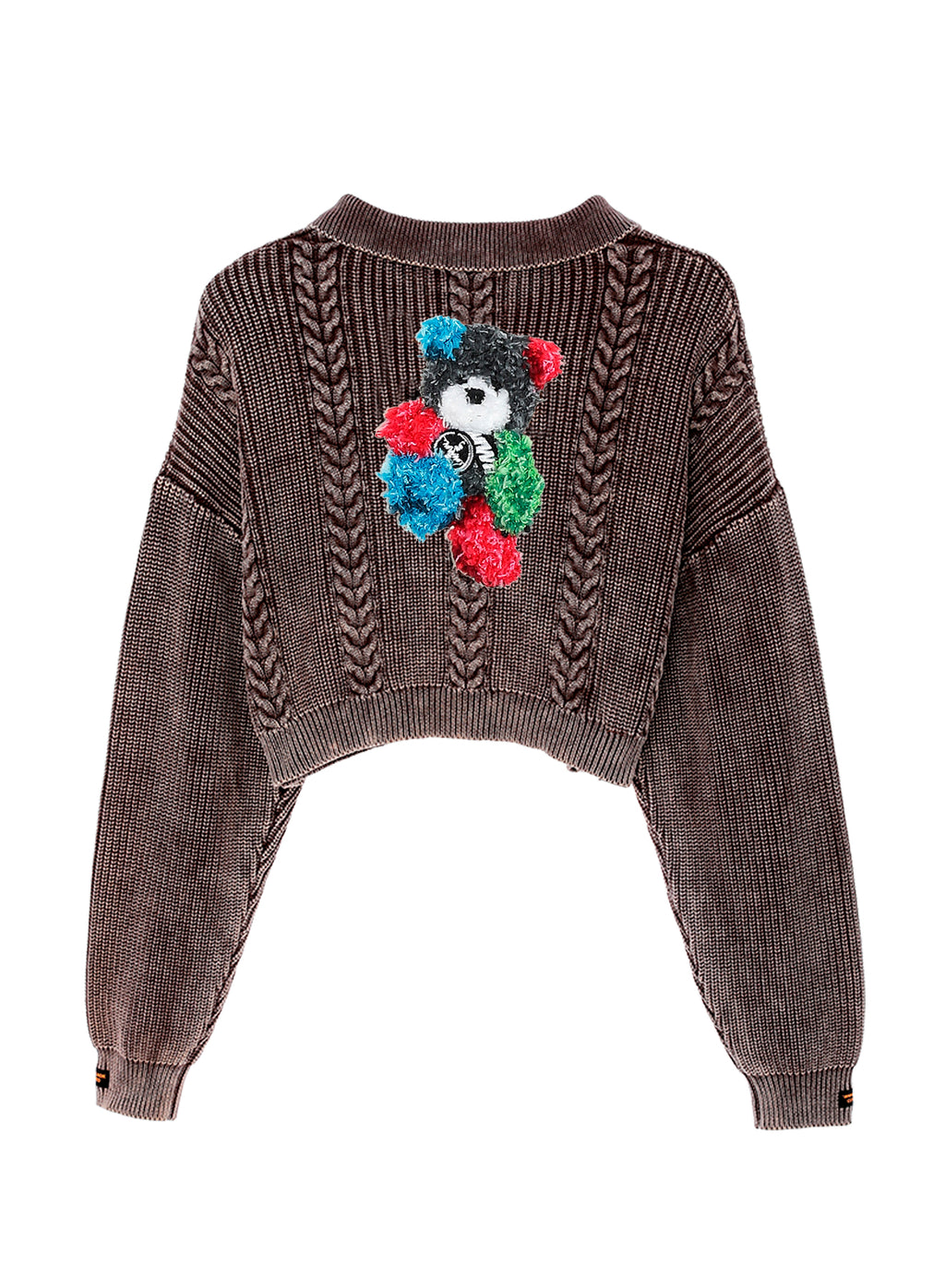 CABLE KNIT TEDDY JUMPER