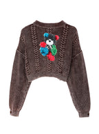 CABLE KNIT TEDDY JUMPER
