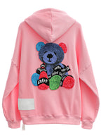 SUDADERA TEDDY CON CAPUCHA