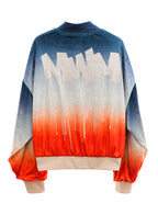 REVERSIBLE BOMBER JACKET MWM OMBRE EFFECT
