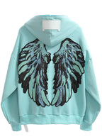 MWM WINGS&ROSES HOODIE