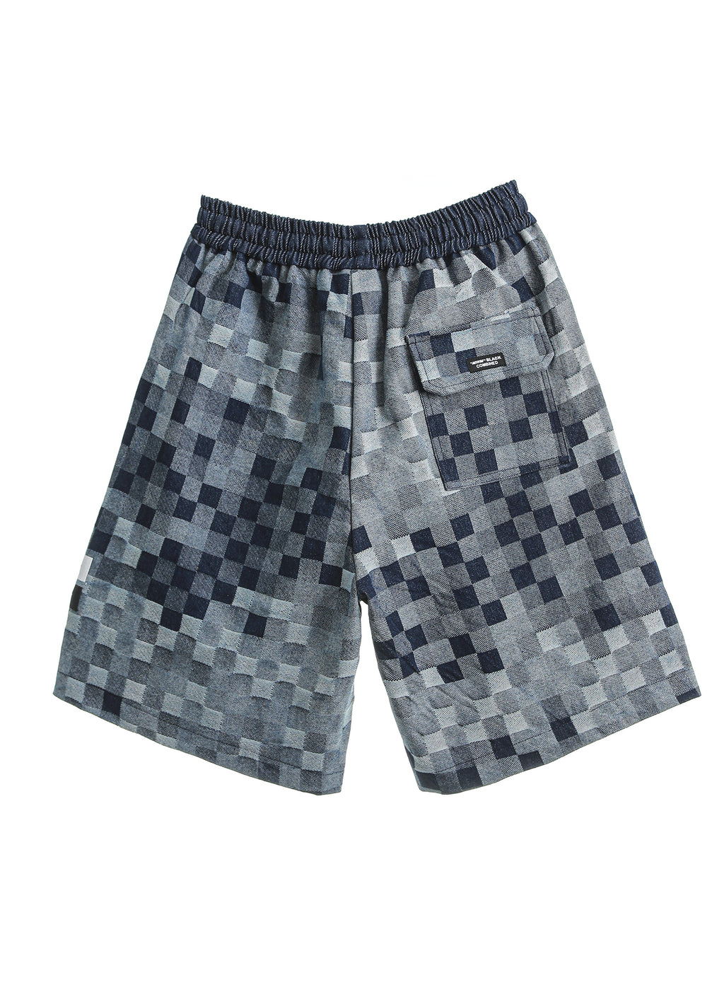 CHECKERED DENIM SHORTS MWM