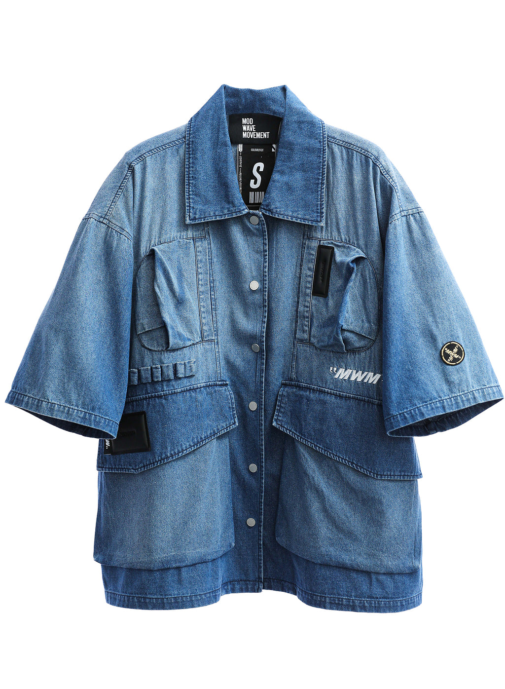 CAMISA MWM ALAS WINGS CON BOLSILLOS CARGO