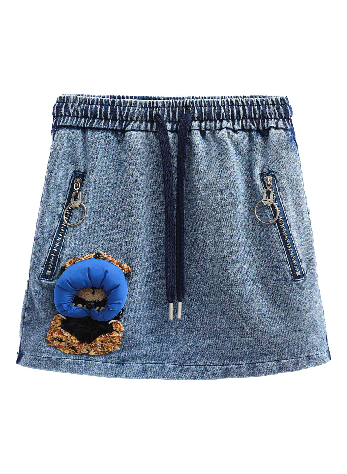 SKIRT MWM DENIM TEDDY BEAR