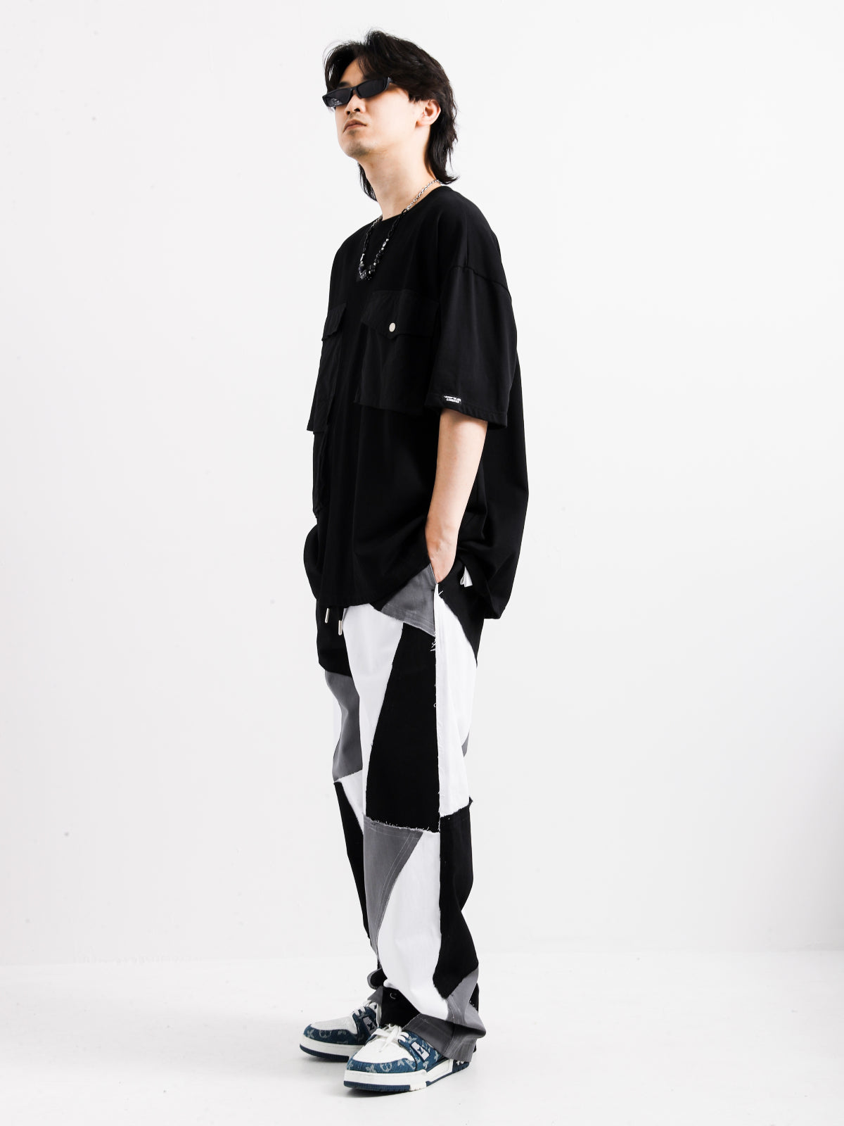 COLOR BLOCK TROUSERS