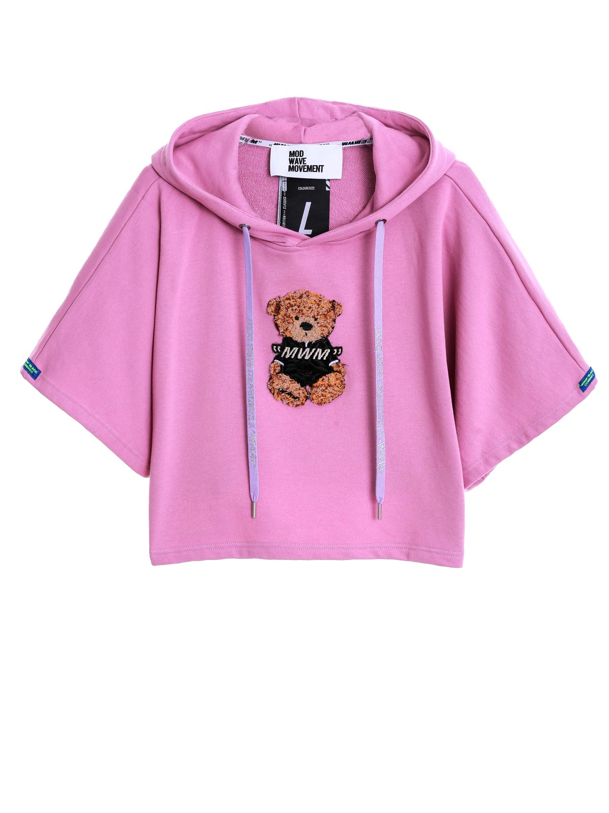 SUDADERA TEDDY  CROP