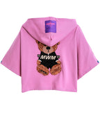 SUDADERA TEDDY  CROP