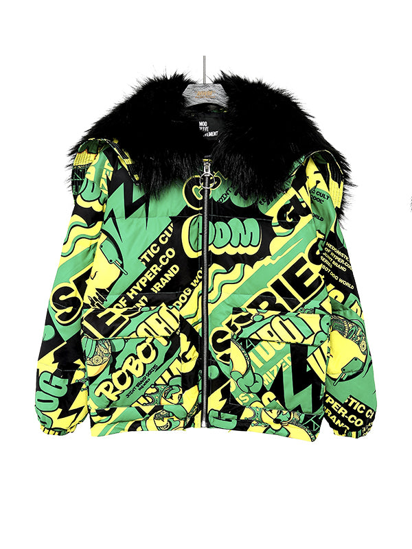 ABRIGO MULTICOLOR PUFFER