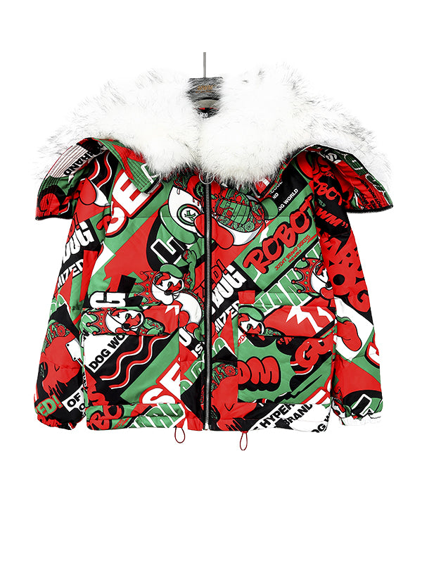 ABRIGO MULTICOLOR PUFFER