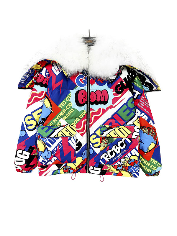 ABRIGO MULTICOLOR PUFFER