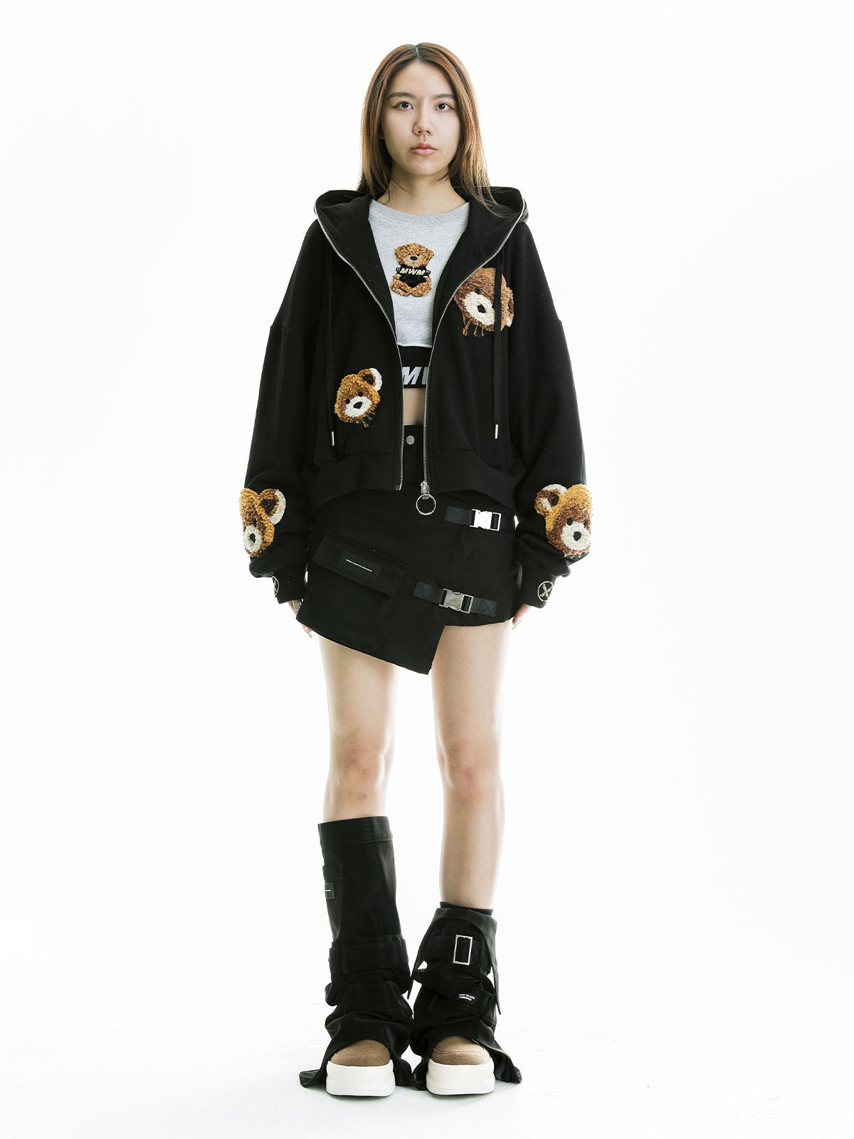 SUDADERA TEDDY CON CAPUCHA