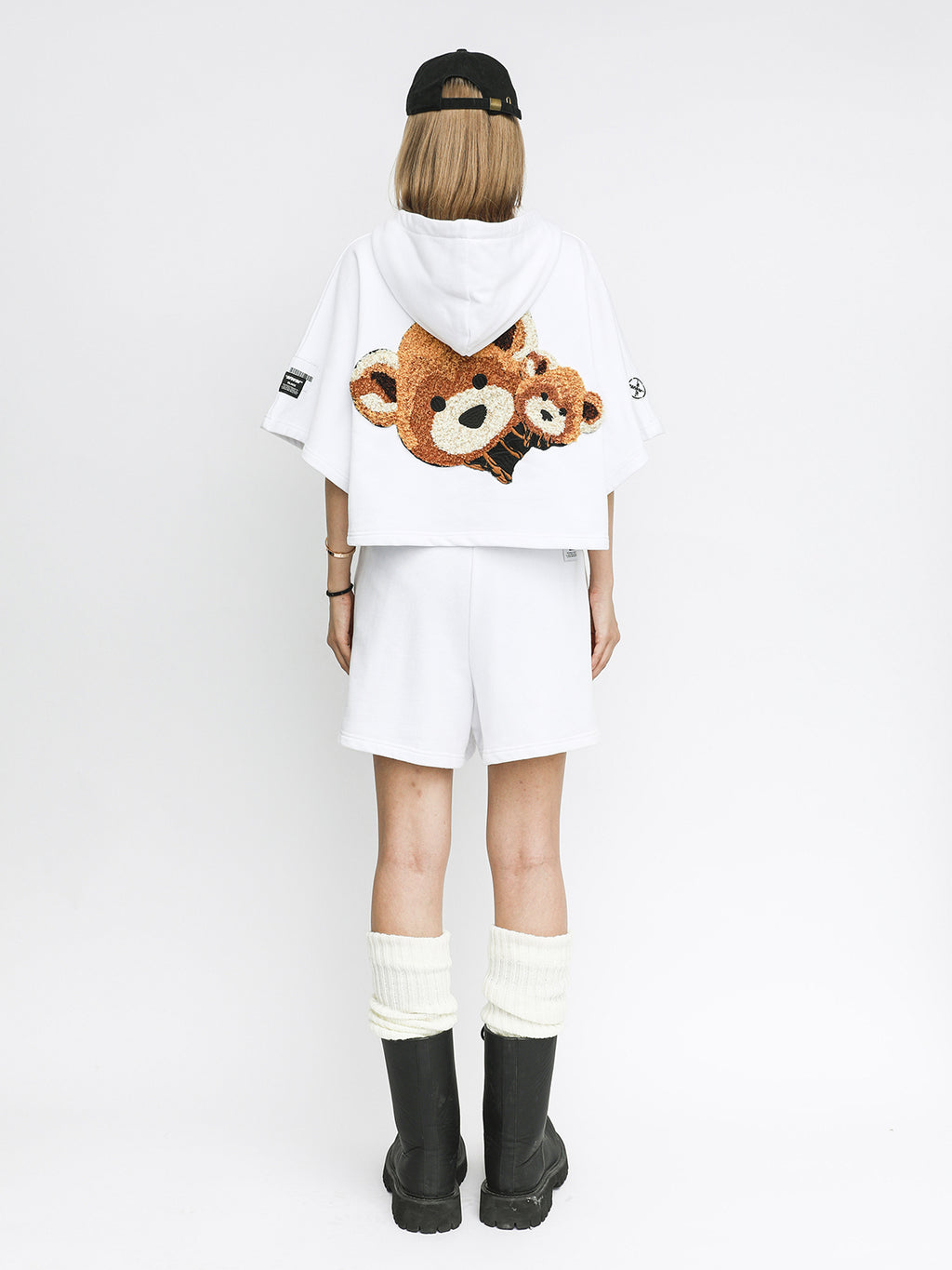 TEDDY CROPPED SWEATSHIRT