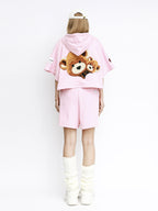 TEDDY CROPPED SWEATSHIRT