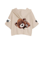 TEDDY CROPPED SWEATSHIRT