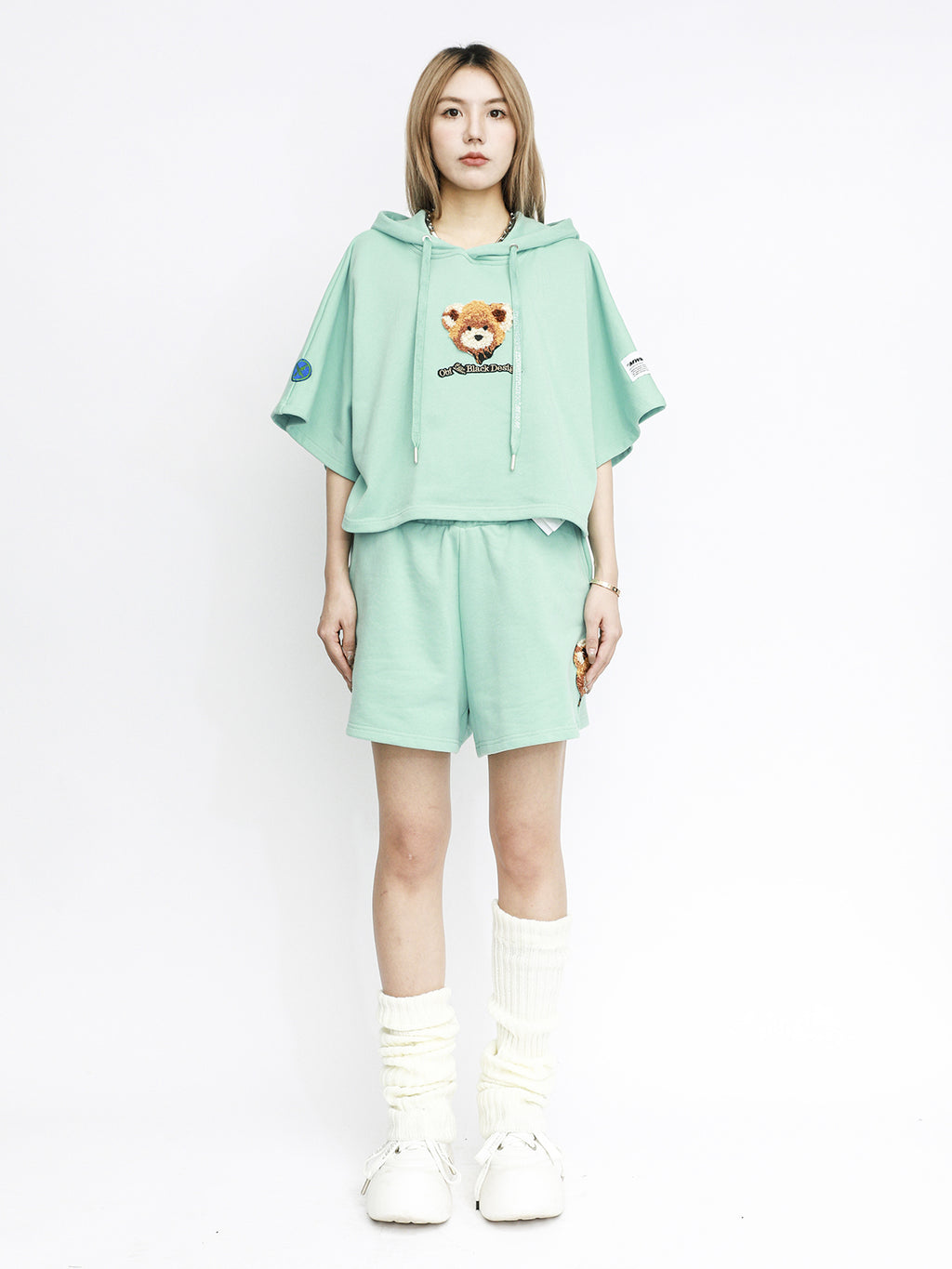 TEDDY CROPPED SWEATSHIRT