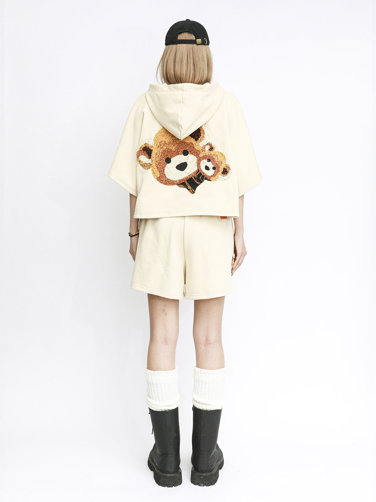 TEDDY CROPPED SWEATSHIRT
