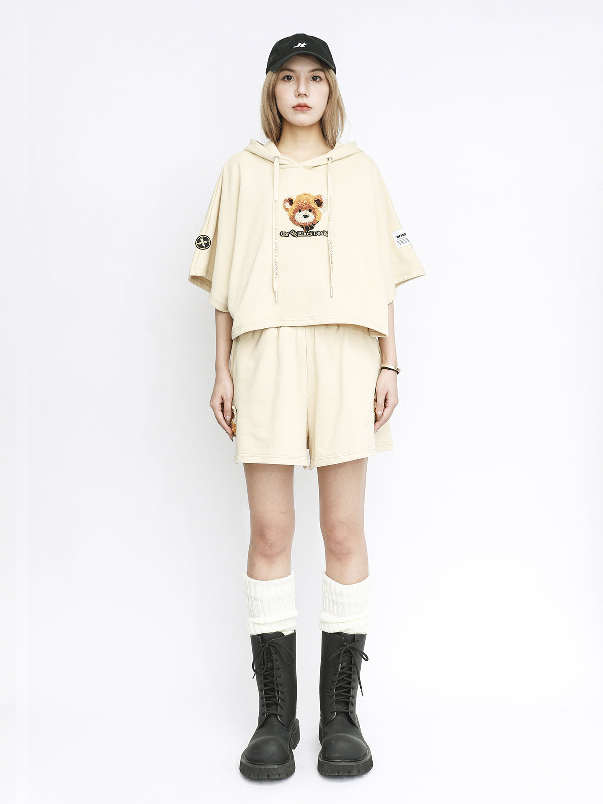 TEDDY CROPPED SWEATSHIRT